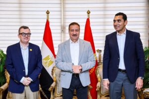 وزيرا التخطيط والرياضة ومحافظ بورسعيد يتفقدون مشروع إنشاء استاد النادي المصري الجديد