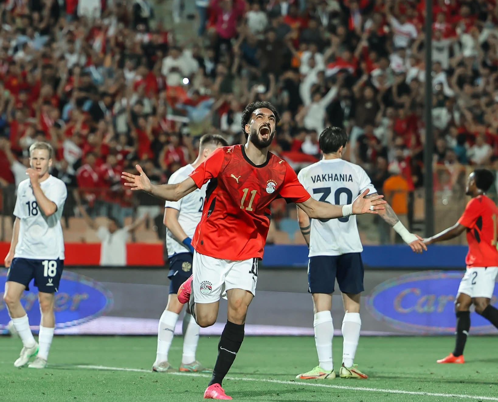مصطفى زيكو يقود منتخب مصر للفوز على روسيا 