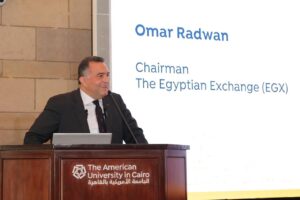 البورصة المصرية تشارك الجامعة الأمريكية بالقاهرة في فعاليات إطلاق التقرير السنوي الثامن لمراقبة تمثيل المرأة بمجالس الإدارات
