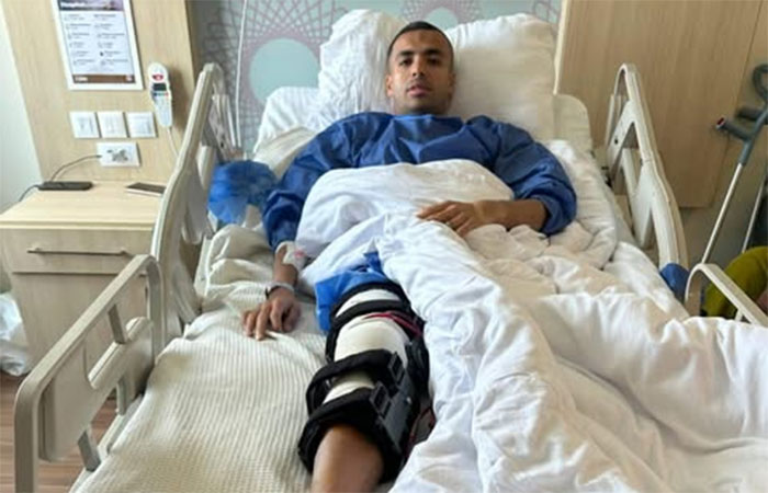 مصطفى الشهدي يجري جراحة الرباط الصليبي بنجاح تحت إشراف اتحاد الكرة