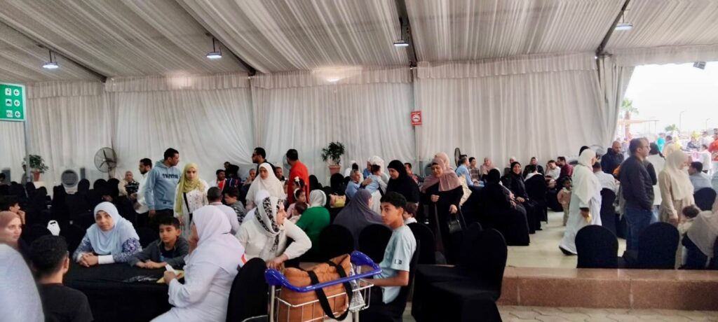 خيمة الحجاج لخدمة ضيوف الرحمن بالصالة الموسمية بمطار القاهرة الدولي