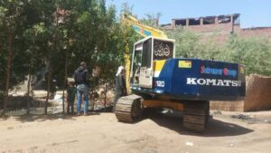 الجيزة :تطهير ترع الشبرامنتية وسقارة القبلية ومصرف العزيزية بالبدرشين