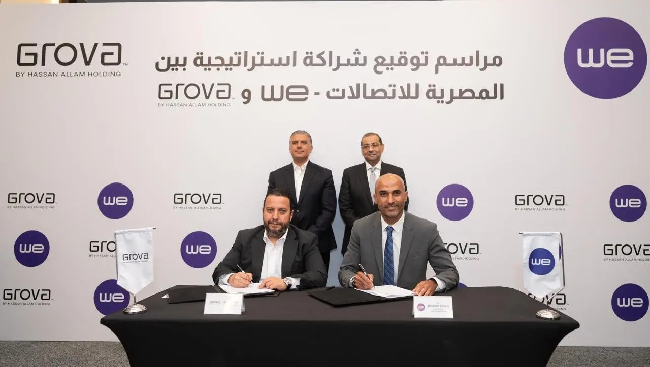 «WE» تدخل بقوة إلى المدن الذكية.. اتفاق مع «جروفا» لتطوير البنية الرقمية للعاصمة الجديدة والمشروعات العمرانية