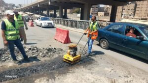 محافظ الجيزة: صيانة ورفع كفاءة ورصف كوبري أرض اللواء لضمان السلامة المرورية