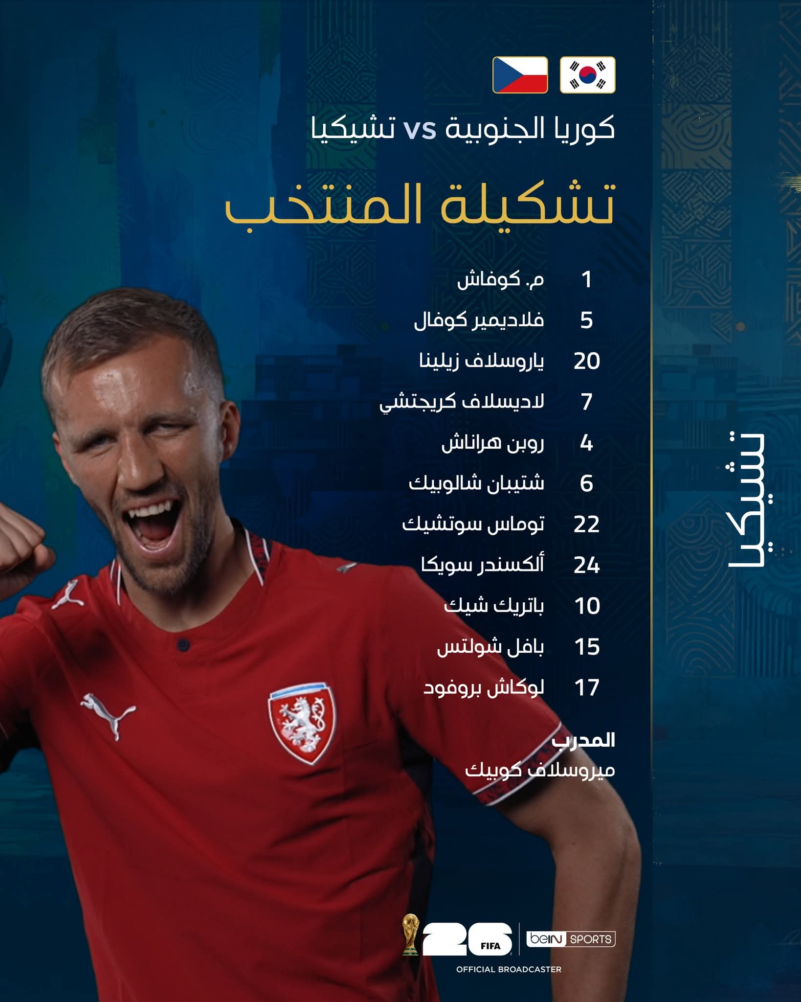 تشكيل منتخب التشيك 