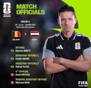 البرازيلي رامون اباتي حكمًا لمواجهة مصر و بلجيكا في كاس العالم