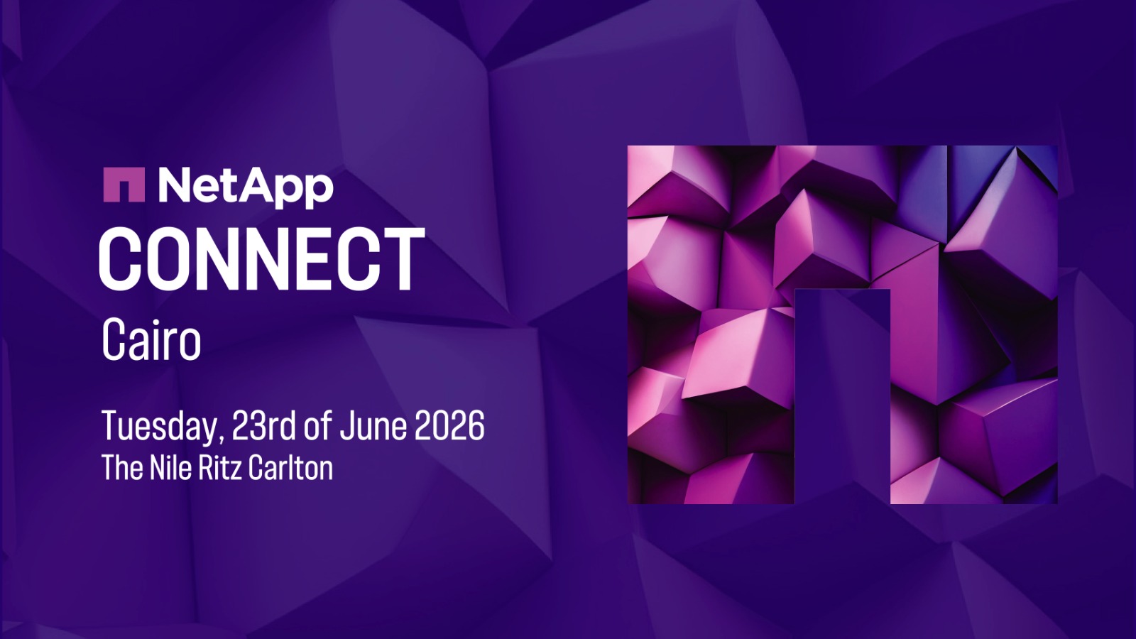NetApp تطلق “NetApp CONNECT Cairo 2026” لتعزيز الابتكار المدفوع بالذكاء الاصطناعي والبنية التحتية الذكية للبيانات في مصر