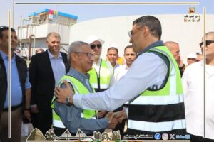 محافظ بني سويف يستقبل وزير الصناعة بمنطقة كوم أبو راضي الصناعية