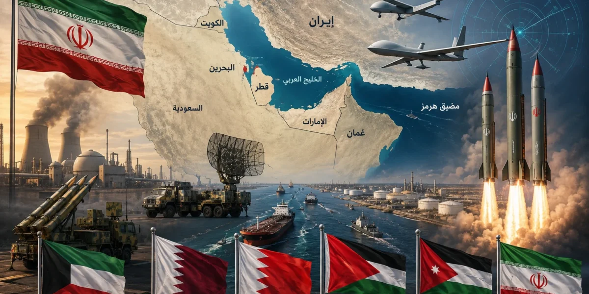 اعتداءات إيران على دول الخليج والأردن تثير ردود فعل عربية متصاعدة
