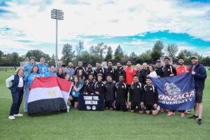 كأس العالم.. هدايا لجامعة جونزاجا في “سبوكين” بعد إستقبال تدريب منتخب مصر