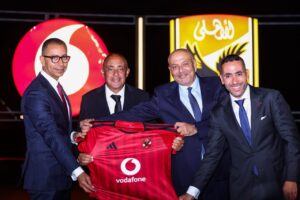 المتحدة للرياضة توقع اكبر عقد رعاية فى تاريخ النادى الاهلى مع شركة فودافون