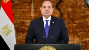 وسط احتفال مهيب.. وصول الرئيس السيسي إلى الأوكتاجون