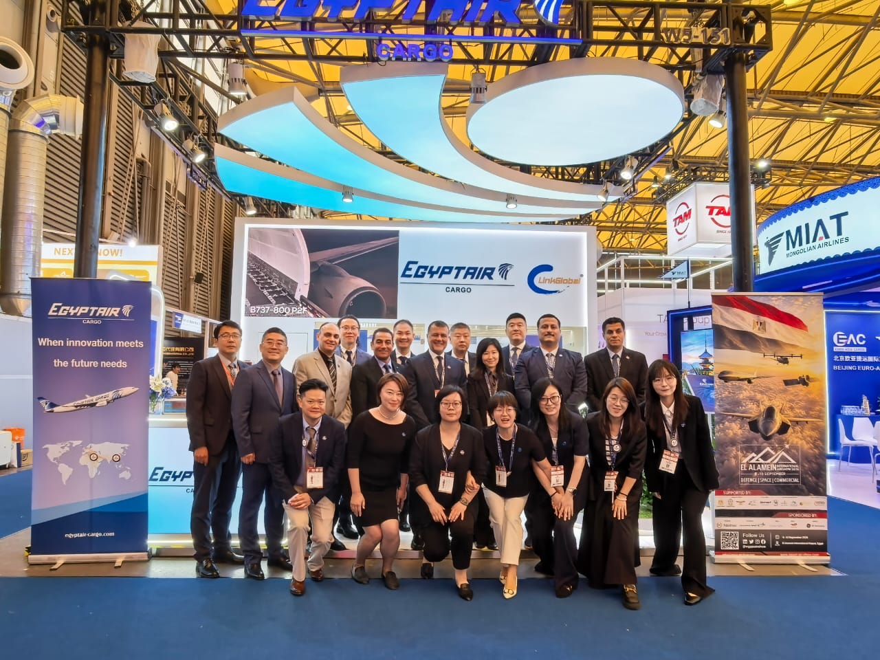 مصر للطيران للشحن الجوي تشارك في معرض China Air Cargo Logistics 2026 بمدينة شنغهاي