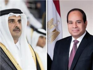 عاجل.. الرئيس السيسي يعزي أمير قطر في وفاة الشيخ حمد بن خليفة بقصر لوسيل