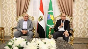 محافظ المنيا يستقبل رئيس الهيئة العربية للتصنيع لمتابعة مشروعات “حياة كريمة”